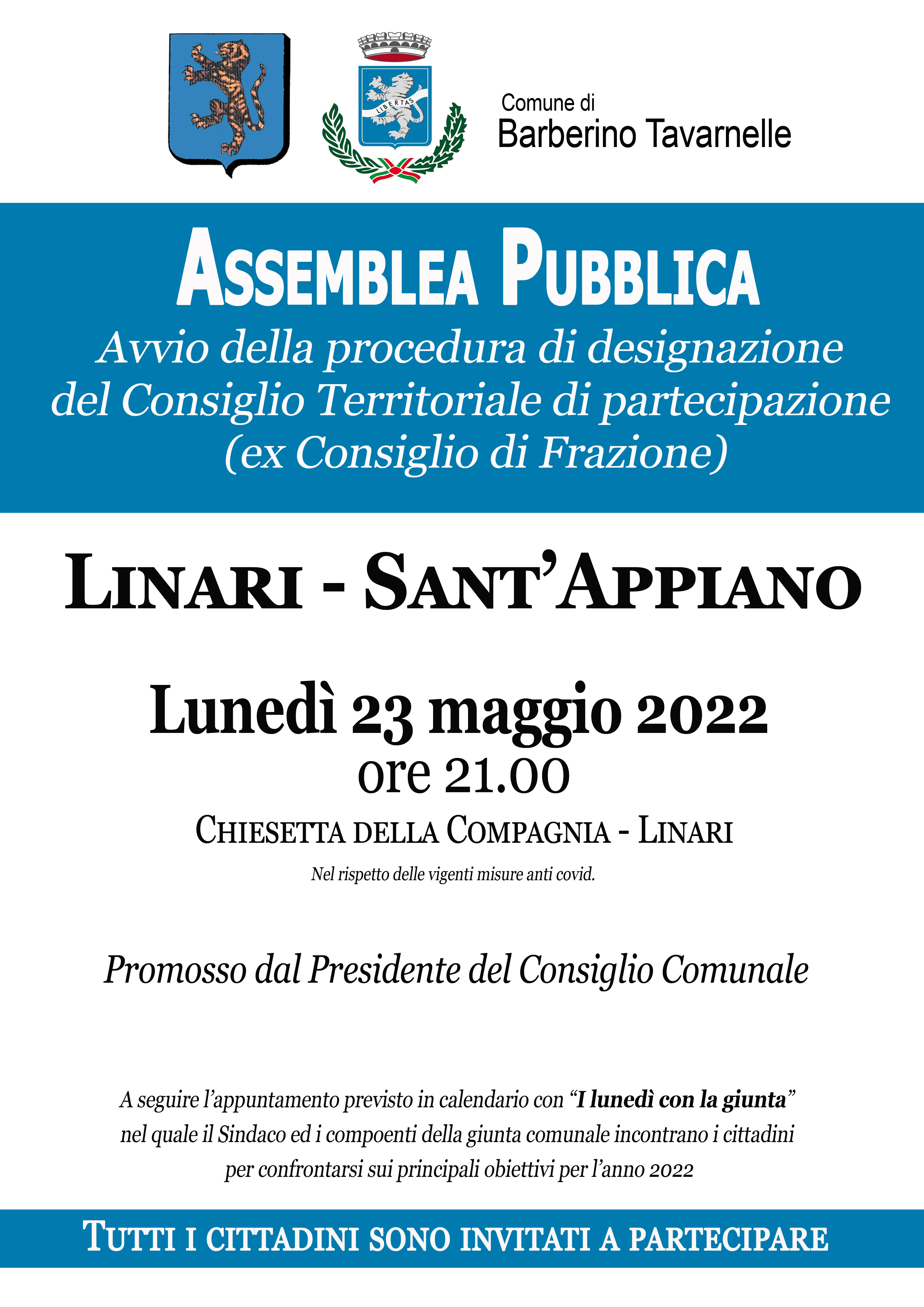 Locandina Assemblea Pubblica Linari - Sant'Appiano