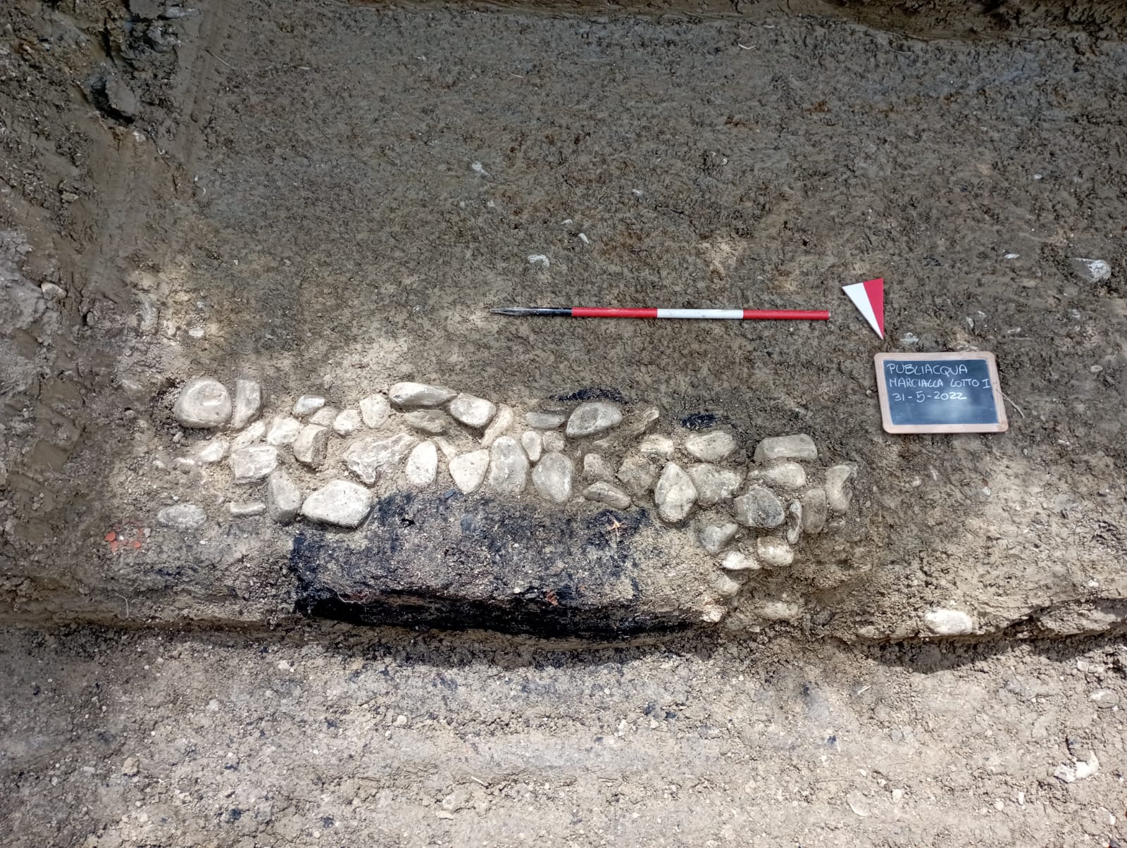 Particolare dello scavo Tomba Romana