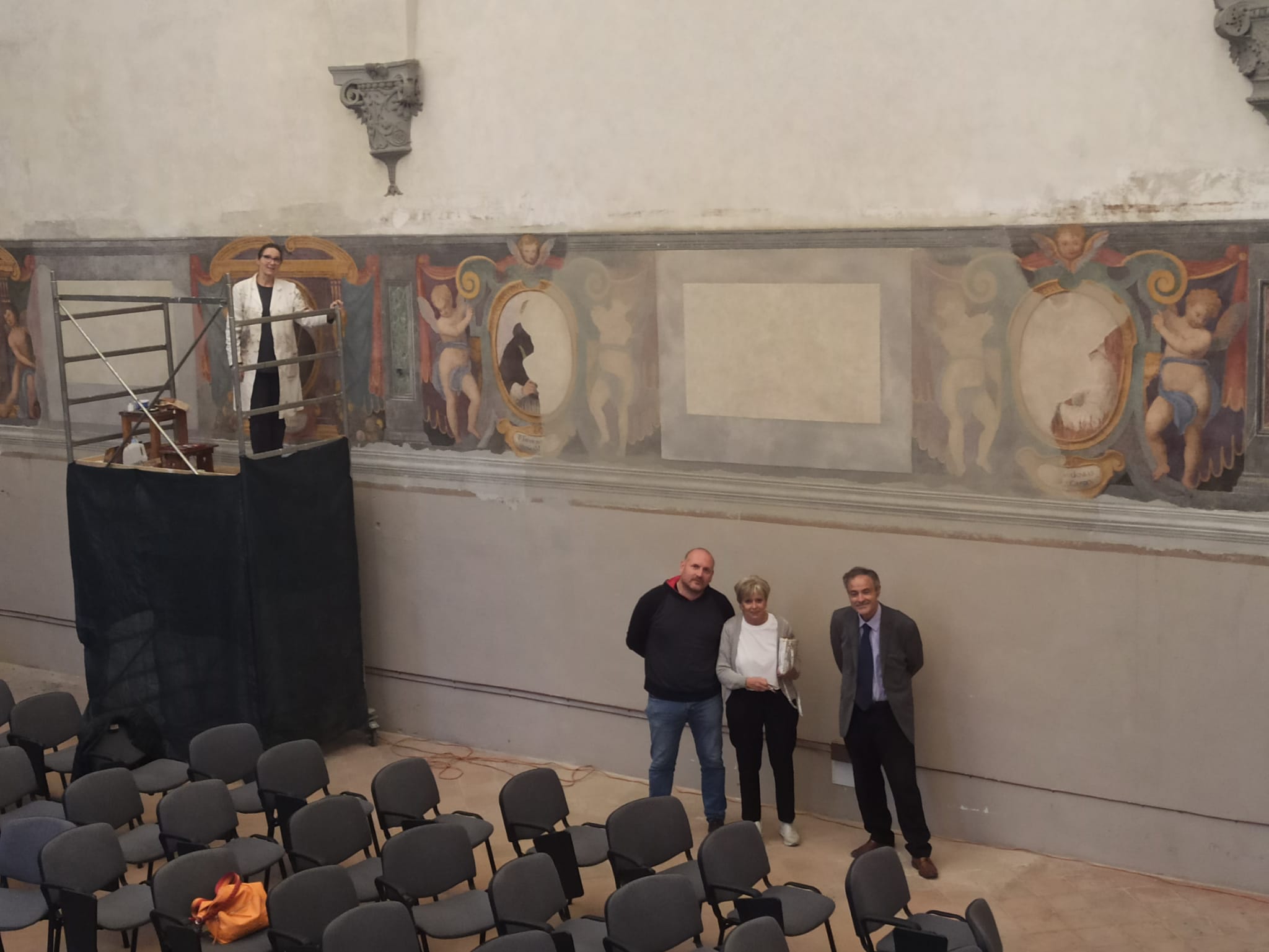 immagine restauro affreschi Veli Badia a Passignano_1