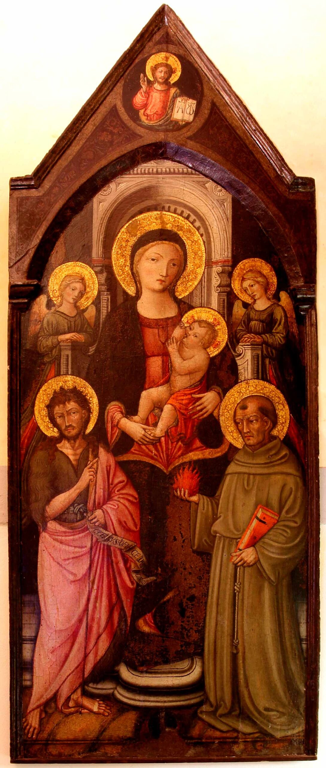 Foto Madonna col Bambino, Santi Giovanni Battista e Antonio da Padova e due angeli