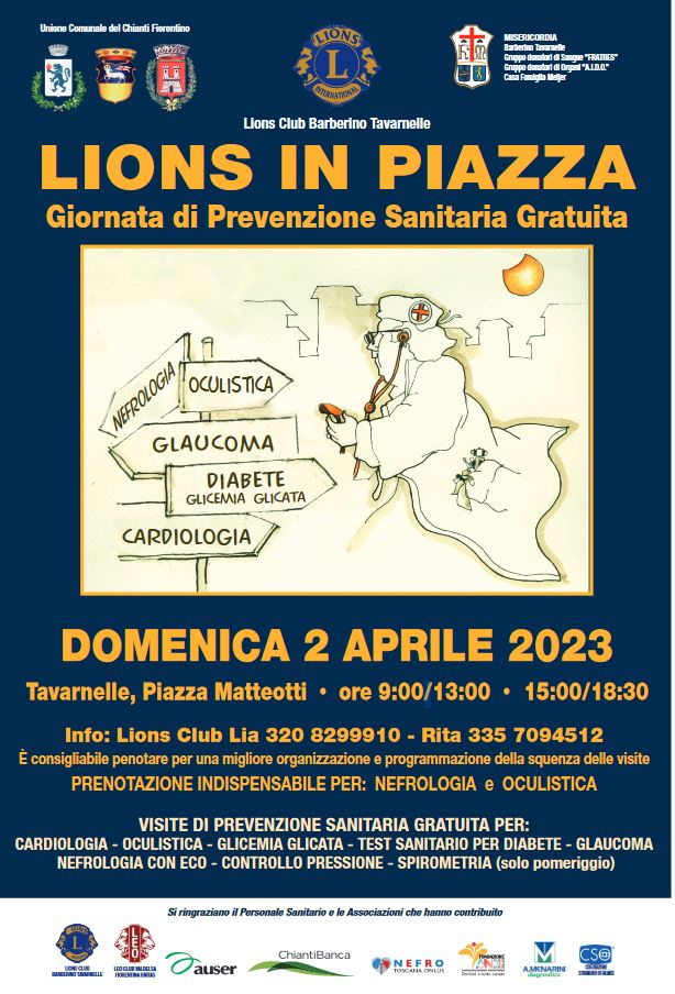 Lions in piazza