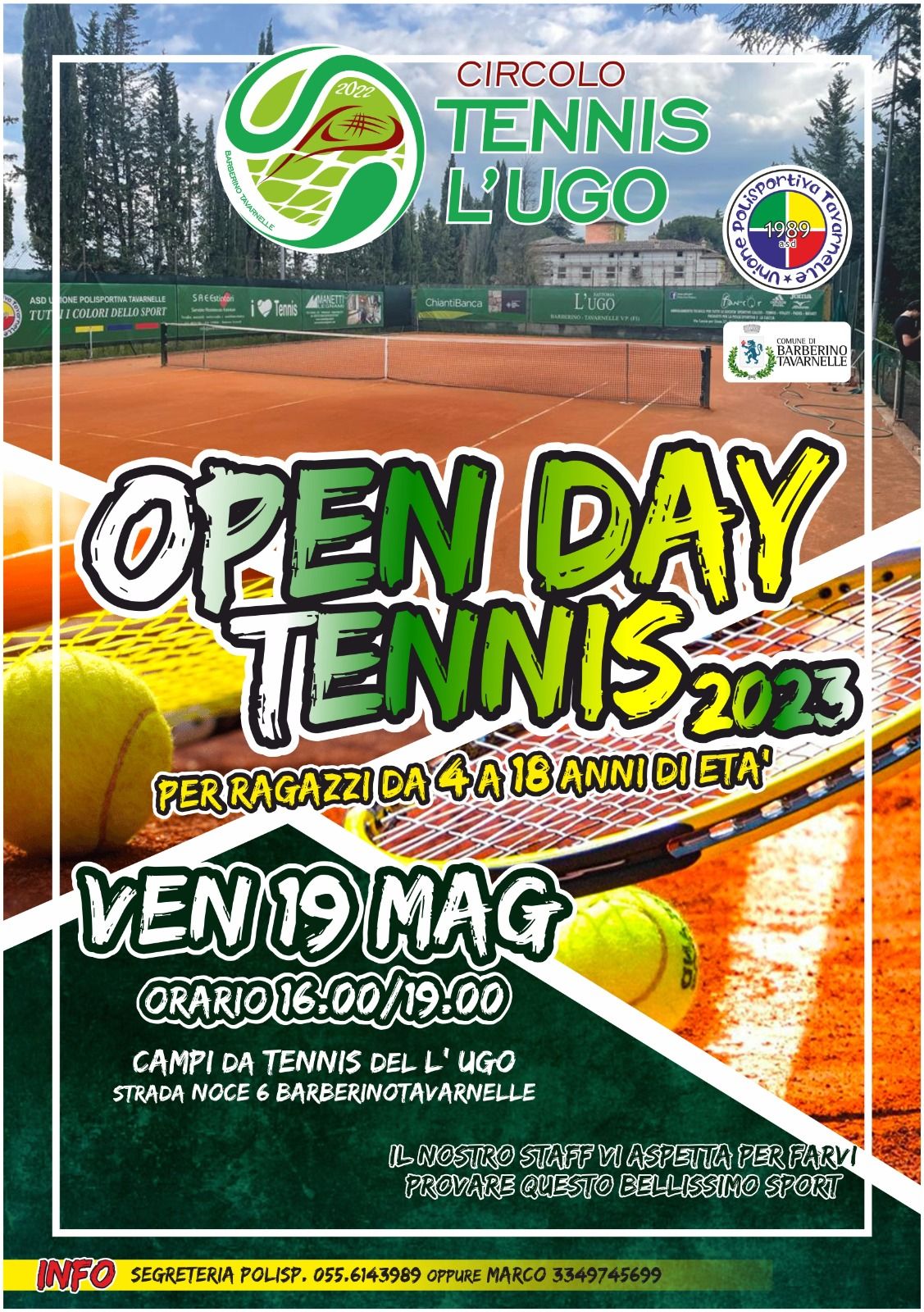 locandina open day tennis