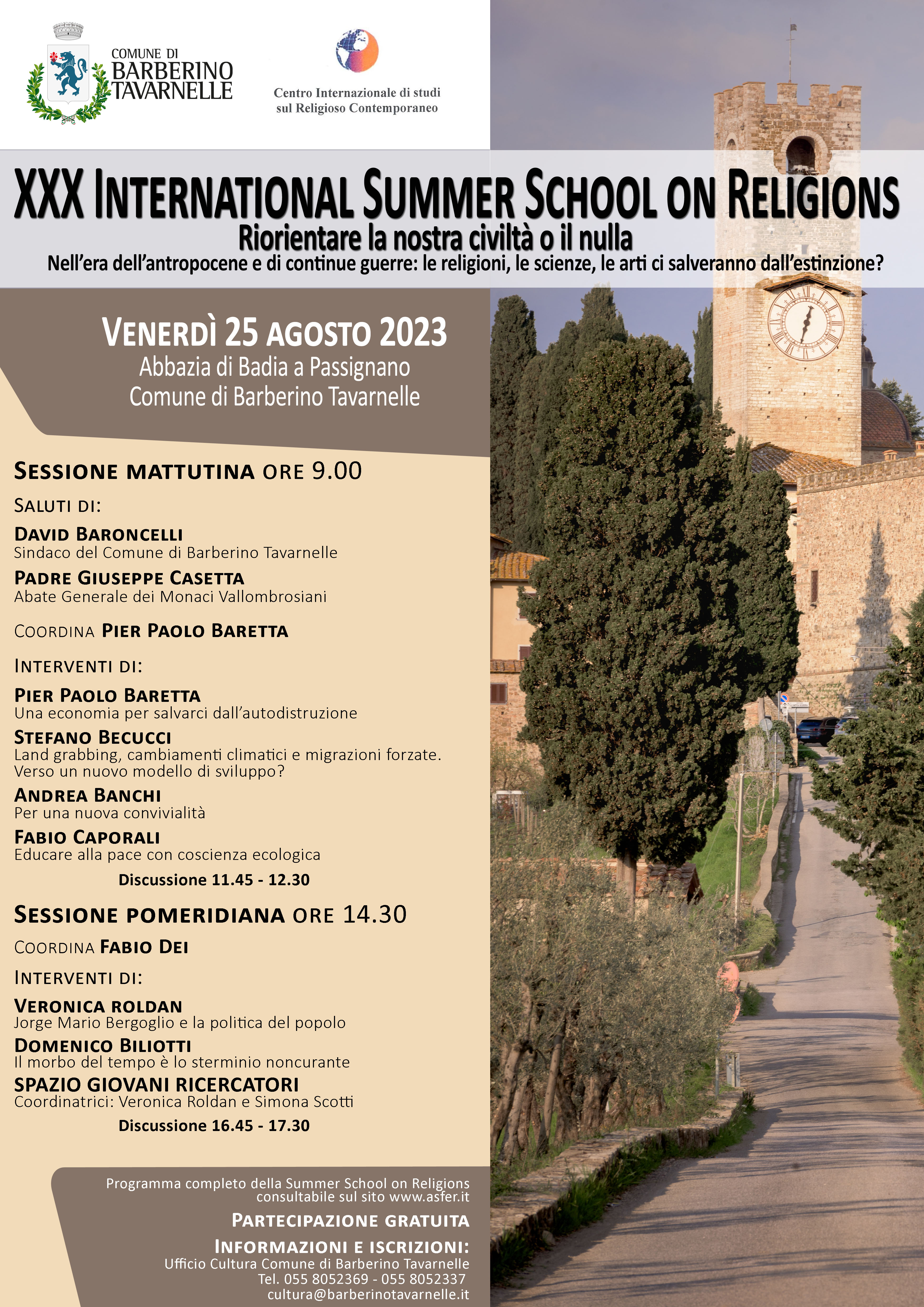 XXX International Summer School on Religions